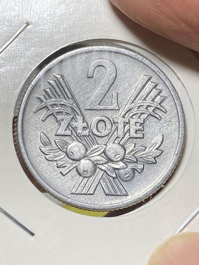 2025年第八十一场(总第一百零七场）外国好品散币(免佣金) - 好品–波兰🇵🇱1960年2兹罗提(二战后第二套早期年份，无厂标版，华沙造)