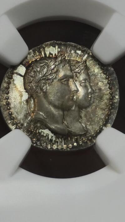 NGC-MS66法国1810年拿破仑与玛丽·露易丝大婚银章