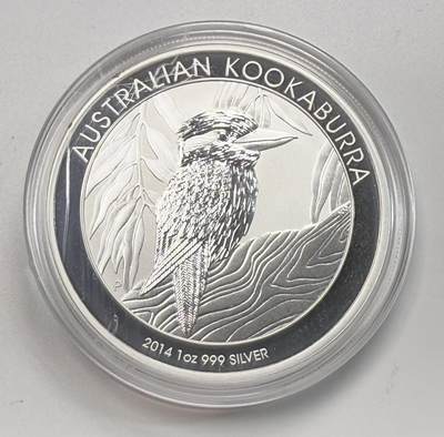 S&S Numismatic世界钱币-拍卖 第113期  - 澳大利亚2014年 翠鸟 1澳元1盎司投资银币 31.1克999银