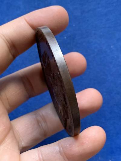 《竞宝斋》第410场 周日，周一，2场连拍 （全场包邮） 意大利帕维亚纪念大铜章 94.5克 61.5mm