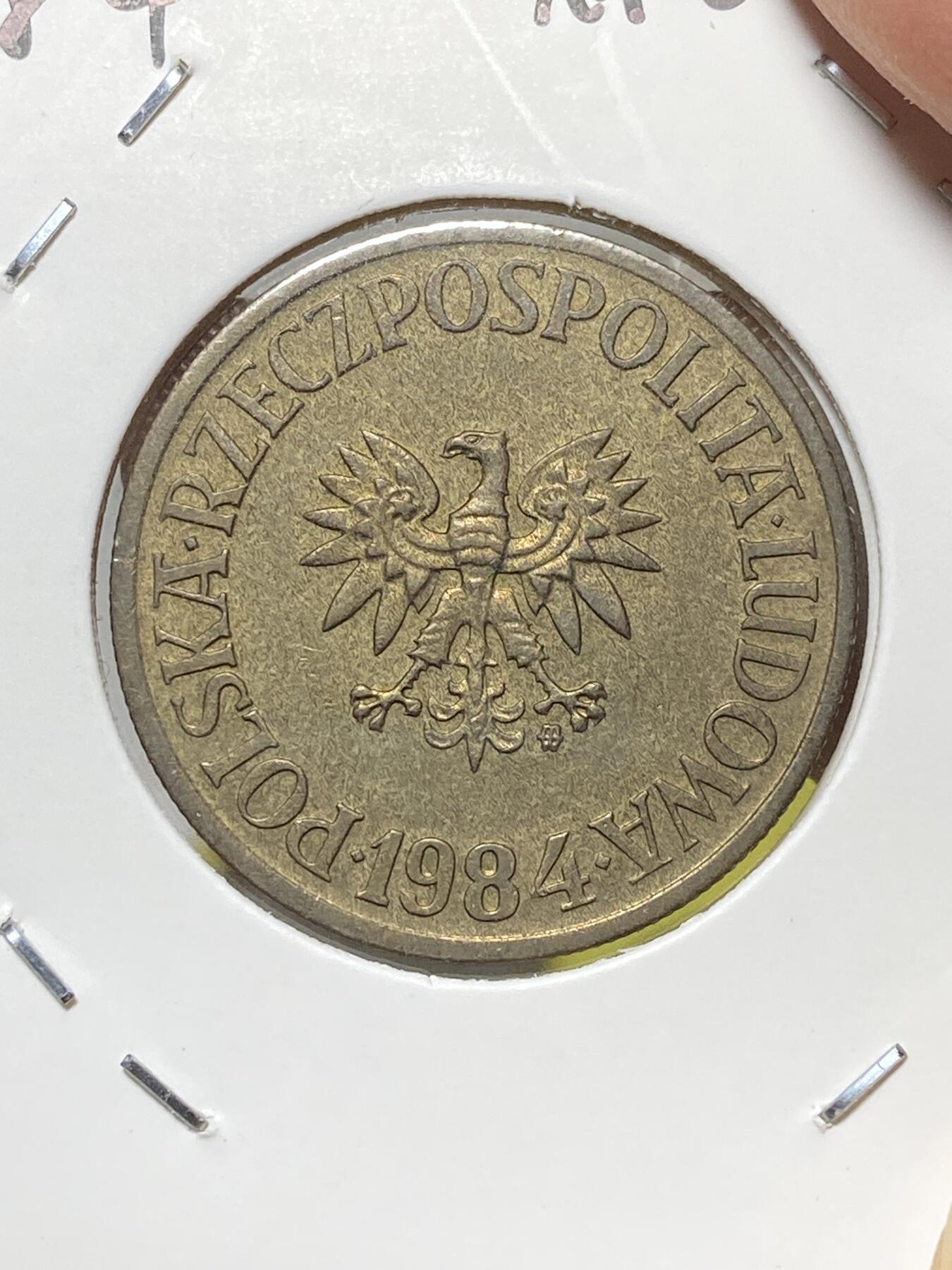 2025年第八十一场(总第一百零七场）外国好品散币(免佣金) 波兰🇵🇱1984年5兹罗提(二战后第二套第二版，小鹰徽，MW标后期年份)