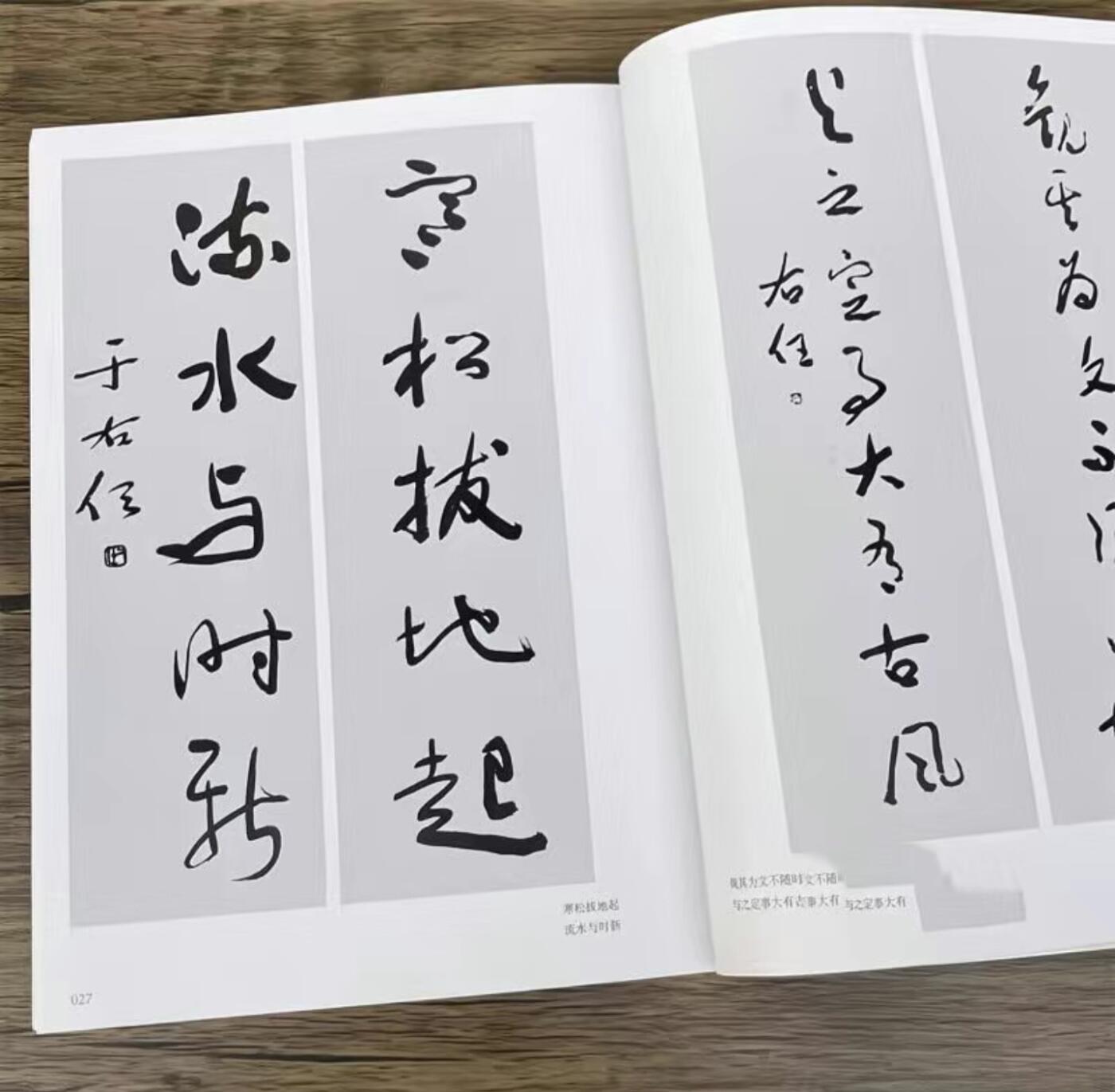 于右任书法集 上下两册