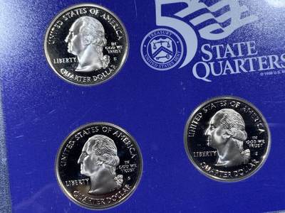 《竞宝斋》第410场 周日，周一，2场连拍 （全场包邮） 美国2006年精制套币