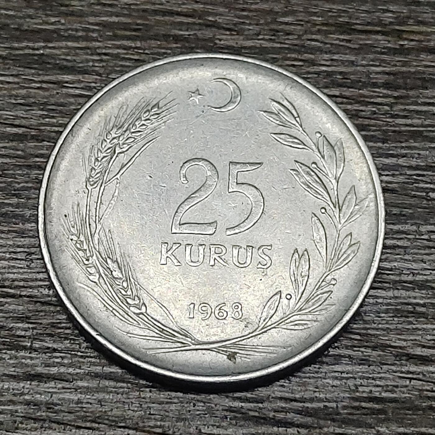 【铜匠收藏】★第130场★散币场，无佣金，30包邮。不满30元，支付5元运费。《接受代拍 代送NGC评级》 土耳其 25里拉 钢币 背货妇女