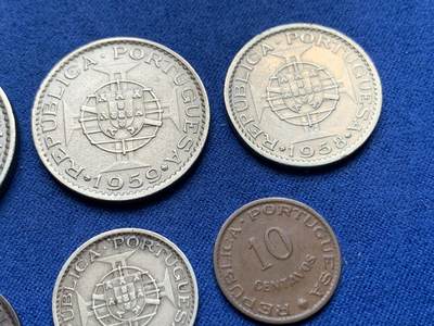 《竞宝斋》第410场 周日，周一，2场连拍 （全场包邮） 六枚一组 葡属印度1958-1961年