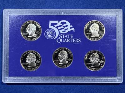 《竞宝斋》第410场 周日，周一，2场连拍 （全场包邮） 美国2006年精制套币