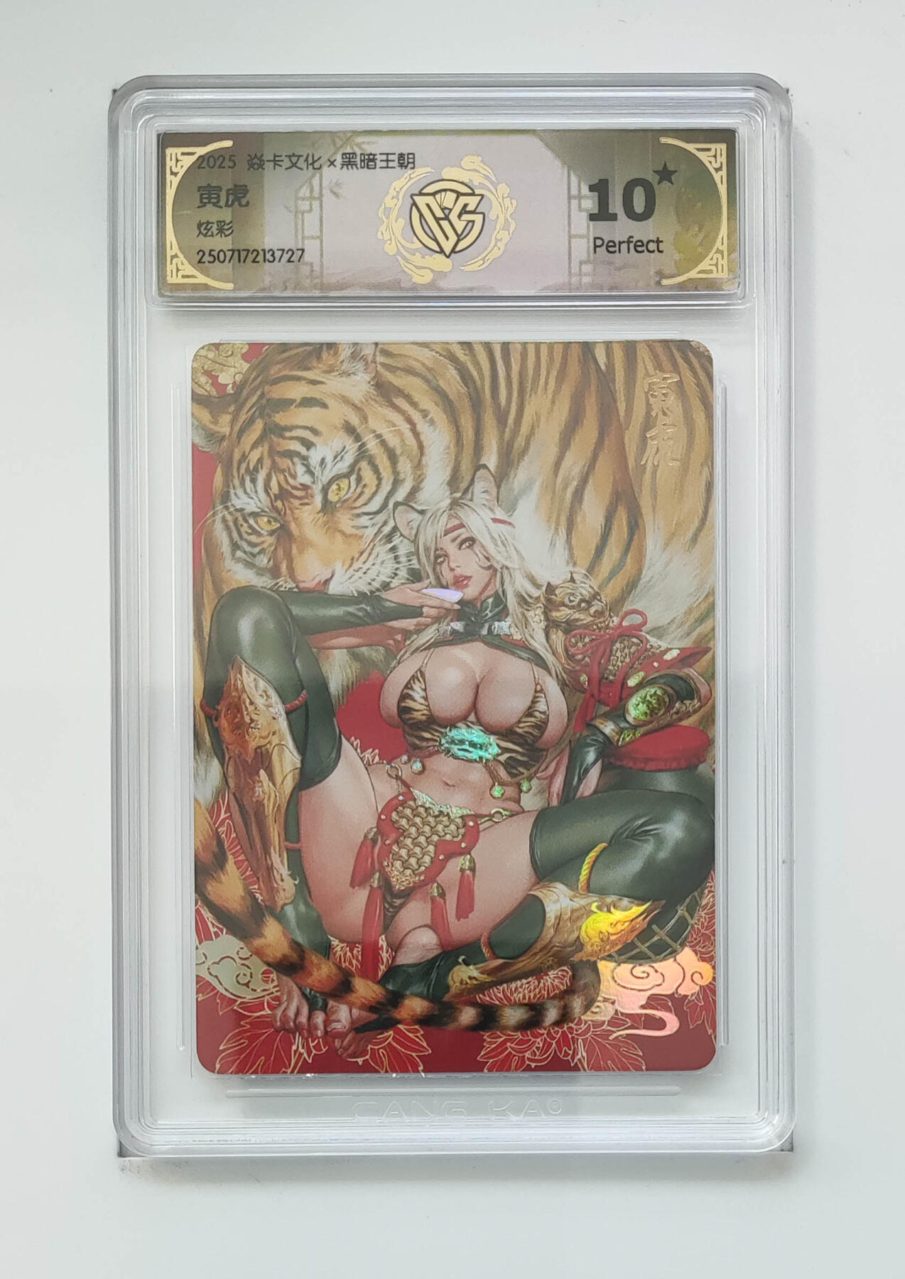 阳大大卡牌拍卖第68期（持续收拍品，周五晚上九点截拍，进群福利早知道） 【10星】焱卡文化x黑暗王朝 寅虎 炫彩