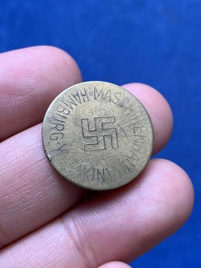 《竞宝斋》第410场 周日，周一，2场连拍 （全场包邮） 德国1933年 帝国汉堡市 纪念章 2.68克 22.1mm