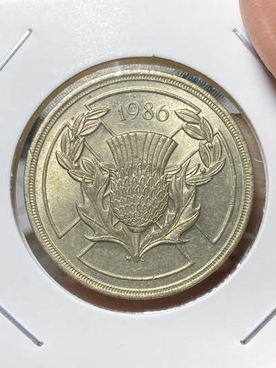 2025年第八十一场(总第一百零七场）外国好品散币(免佣金) - 好品–英国🇬🇧1986单年份2英镑(第十三届英联邦运动会纪念币)