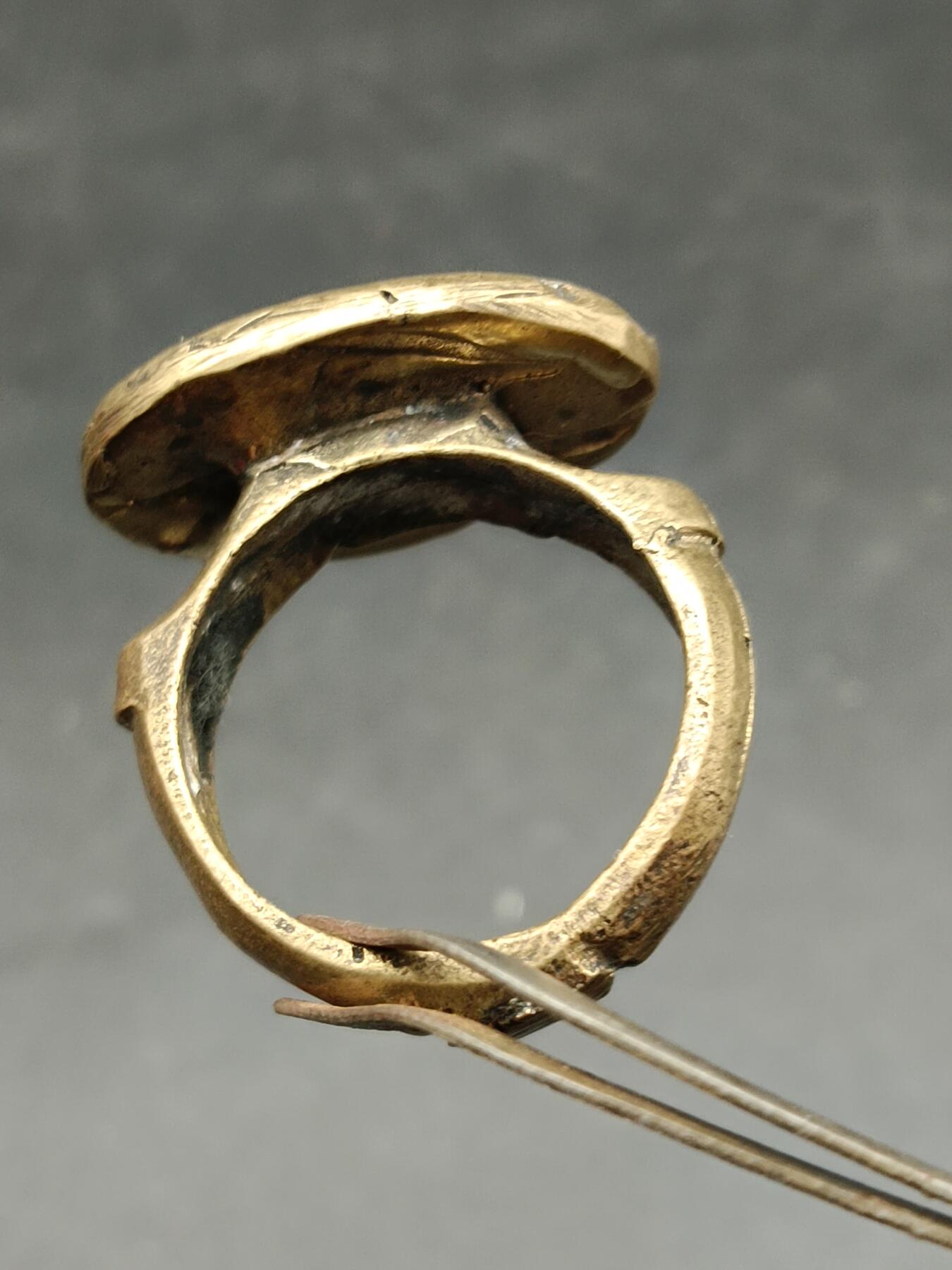 68期回流戒指饰品杂件纪念章丝路钱币专场 回流铜戒指