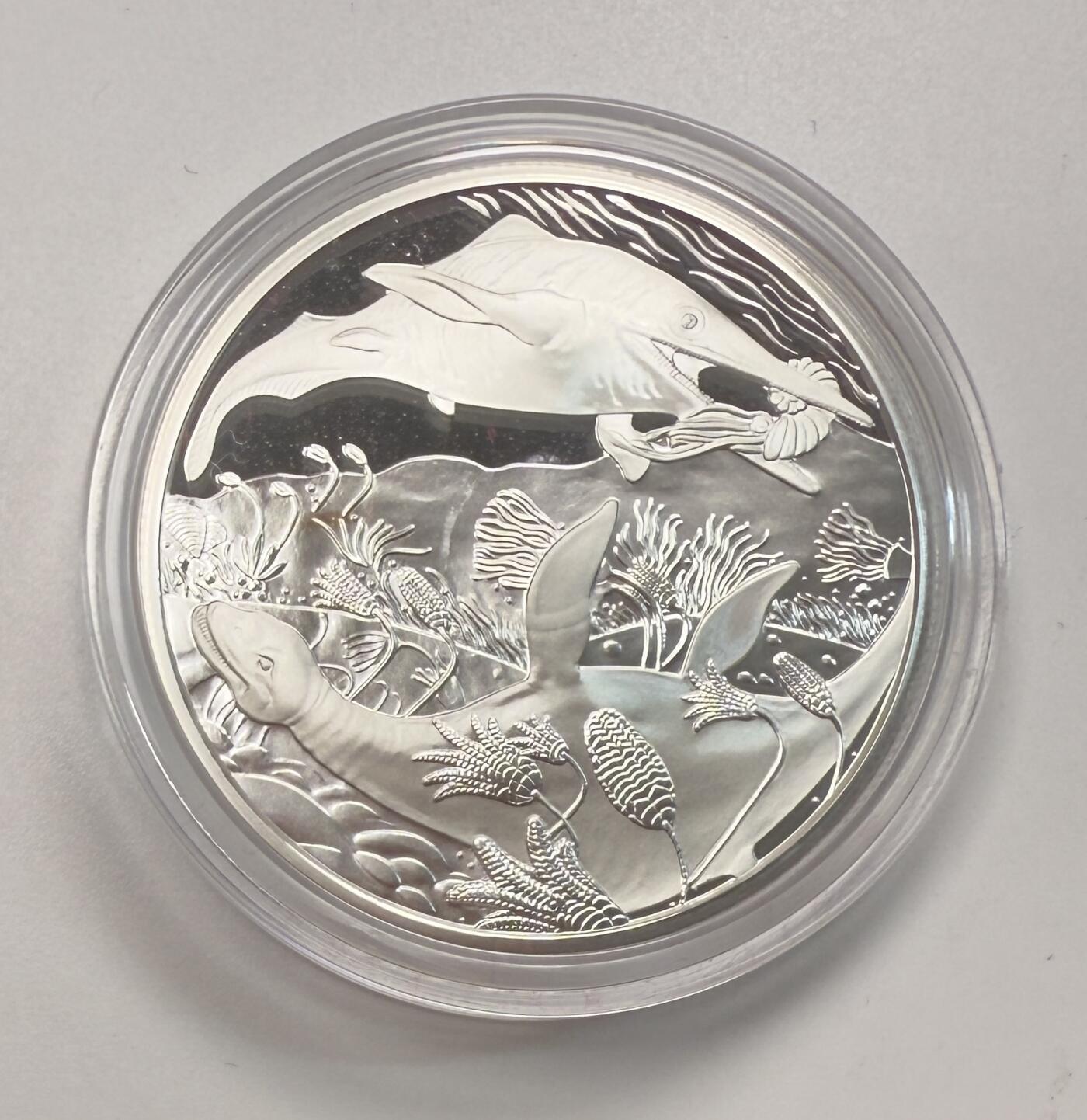 S&S Numismatic世界钱币-拍卖 第113期  奥地利2013年 史前生物-三叠纪·水中的生命 20欧元精制纪念银币 盒证齐全