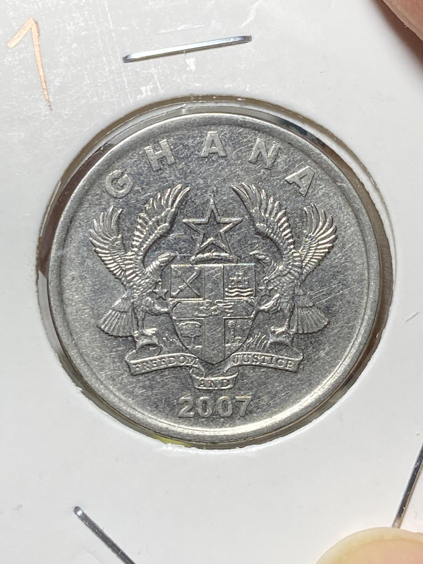 2025年第八十一场(总第一百零七场）外国好品散币(免佣金) 加纳🇬🇭2007单年份20比塞瓦(独立后第五套)