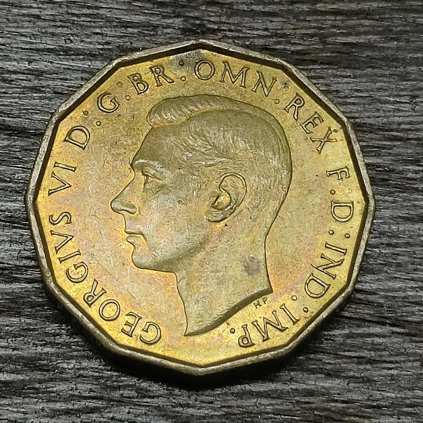 【铜匠收藏】★第130场★散币场，无佣金，30包邮。不满30元，支付5元运费。《接受代拍 代送NGC评级》 英国 1941年 3便士 乔治六世头像