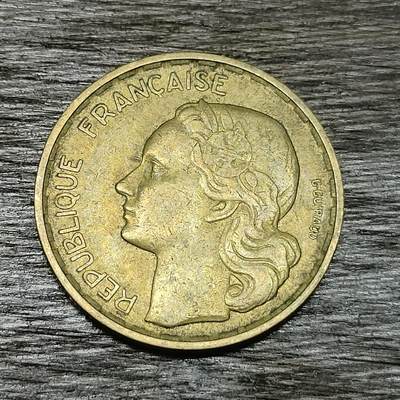 【铜匠收藏】★第130场★散币场，无佣金，30包邮。不满30元，支付5元运费。《接受代拍 代送NGC评级》 - 法国 1953年 10法郎 高卢熊鸡