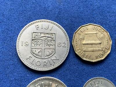 《竞宝斋》第410场 周日，周一，2场连拍 （全场包邮） 六枚一组 英属斐济1953-1968年伊丽莎白二世