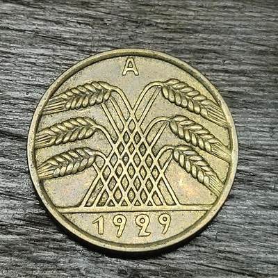 【铜匠收藏】★第130场★散币场，无佣金，30包邮。不满30元，支付5元运费。《接受代拍 代送NGC评级》 - 德国魏玛共和国 1929年 10芬尼 A厂铜币