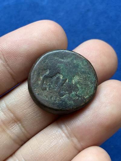 《竞宝斋》第410场 周日，周一，2场连拍 （全场包邮） 打制币三枚 少见品种（公元18-19世纪杜兰尼王朝狮子大铜币，公元2-3世纪印度帕提亚四德拉克马大铜币，古印度迈索尔王国大象铜币）