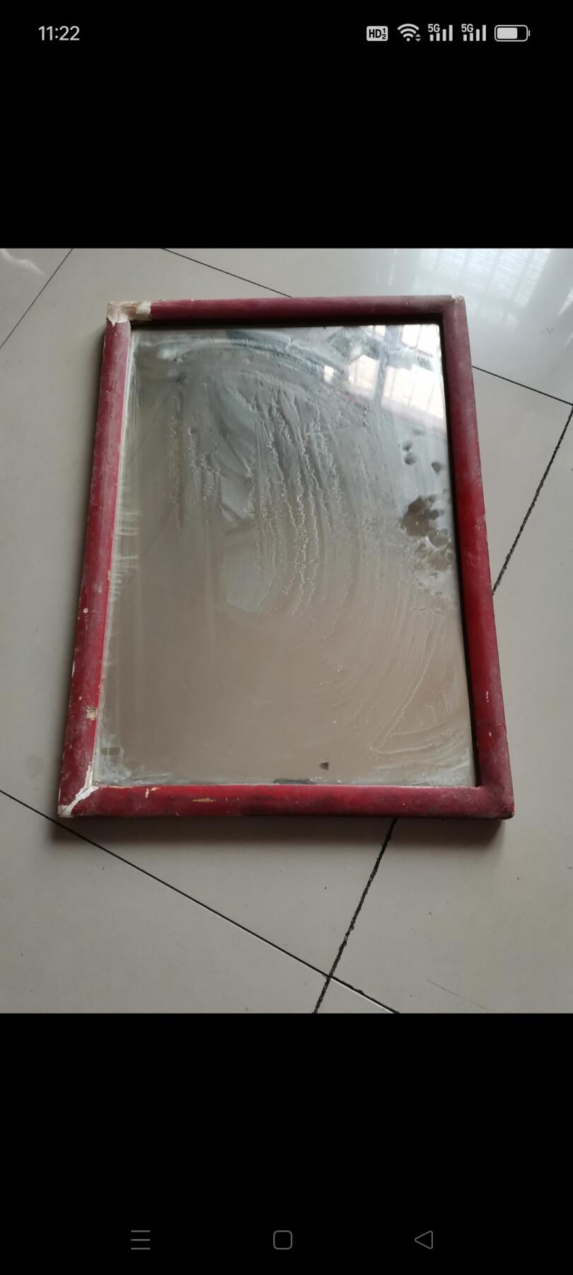 文革时期毛主席诗词玻璃镜1个。品相不错，39㎝x54㎝。如图包老
