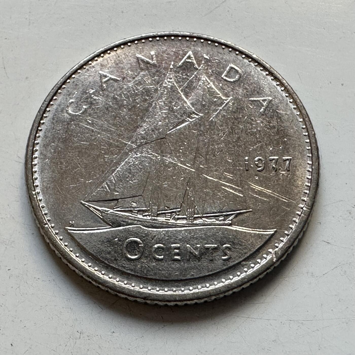 🌹外币初藏🌹🐯2025年第90场 周二无佣金特价场 加拿大1977年十分