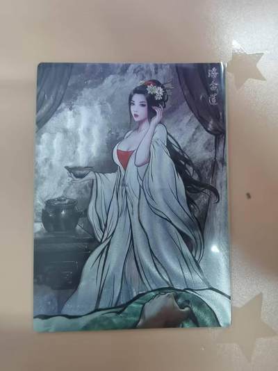 光影卡牌第20期，各家亲签，各家小套，持续收拍品 - 张建东水浒，水墨粗闪潘金莲，限编013/099