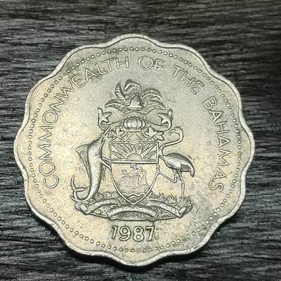 【铜匠收藏】★第130场★散币场，无佣金，30包邮。不满30元，支付5元运费。《接受代拍 代送NGC评级》 - 巴哈马 1987年 10分