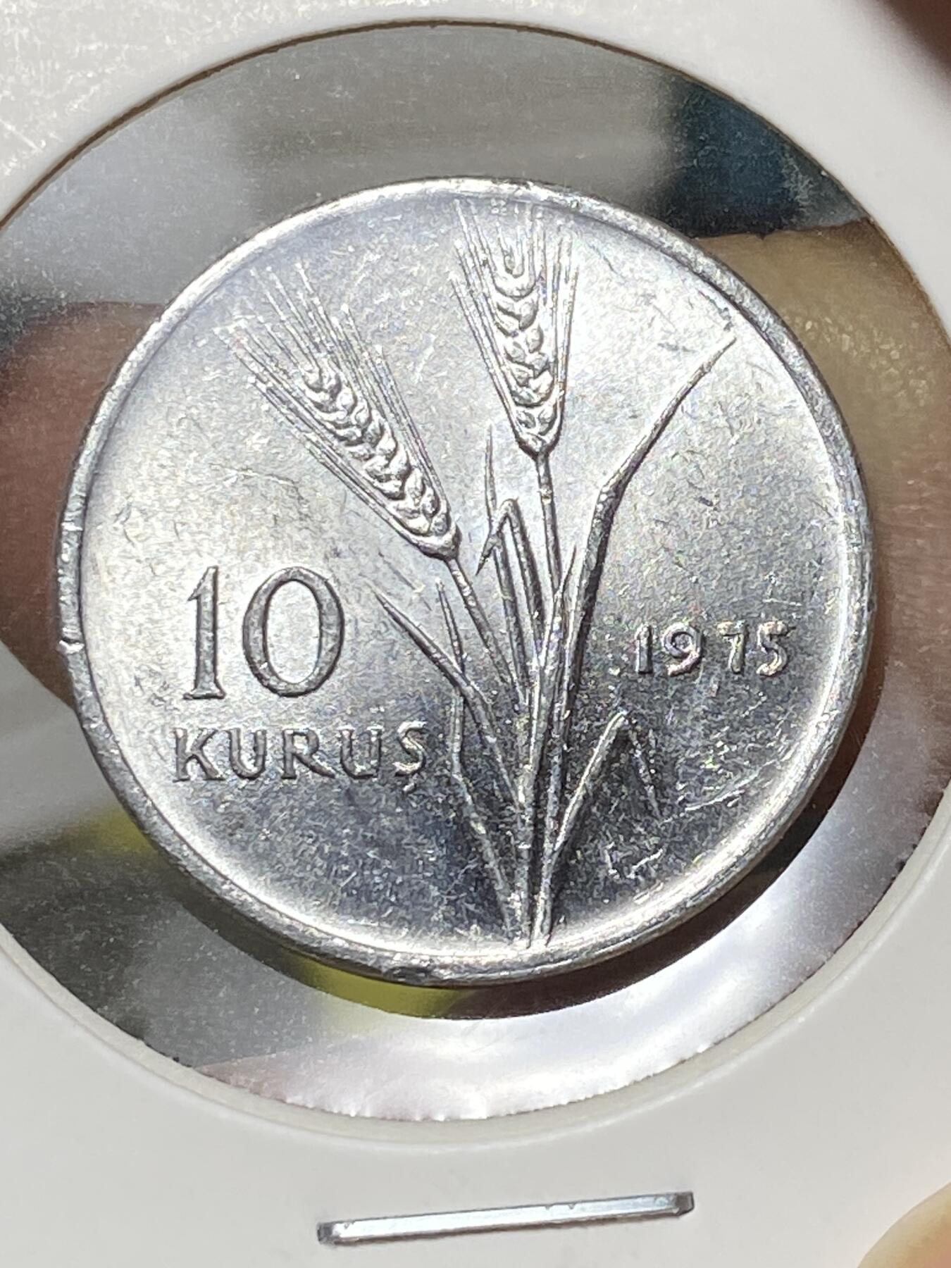 2025年第八十一场(总第一百零七场）外国好品散币(免佣金) 土耳其🇹🇷1975单年份10库鲁(FAO纪念币)