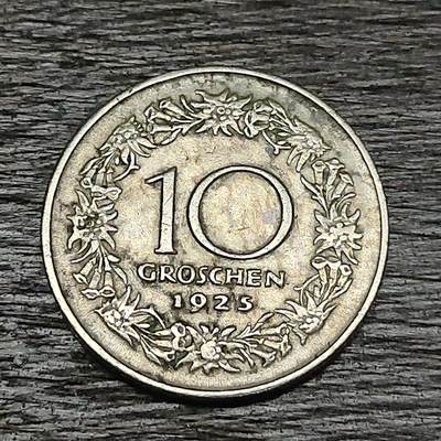 【铜匠收藏】★第129场★散币场，无佣金，30包邮。不满30元，支付5元运费。《接受代拍 代送NGC评级》 - 奥地利 1925年 10格罗申 镍币