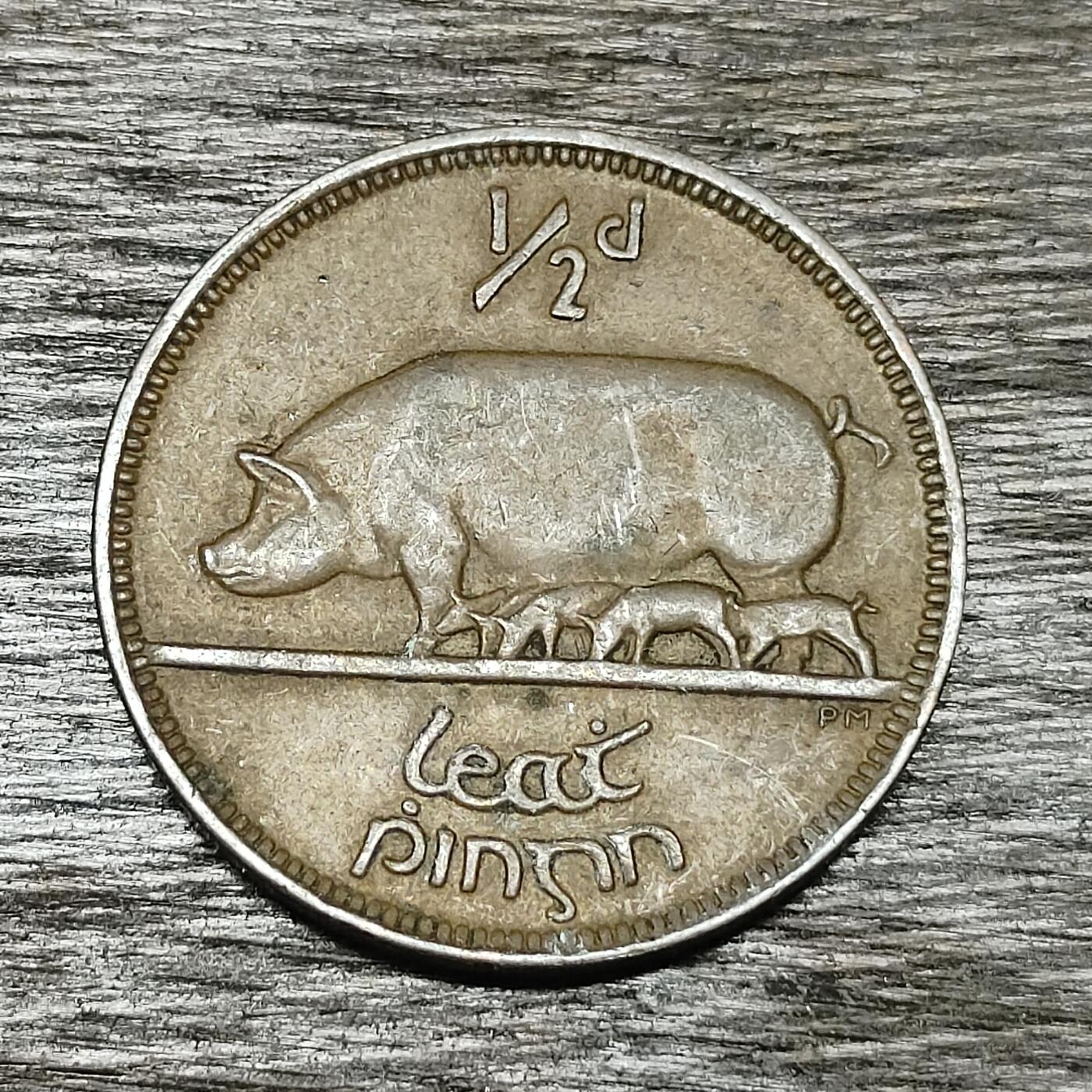 【铜匠收藏】★第130场★散币场，无佣金，30包邮。不满30元，支付5元运费。《接受代拍 代送NGC评级》 爱尔兰 1928年 半便士