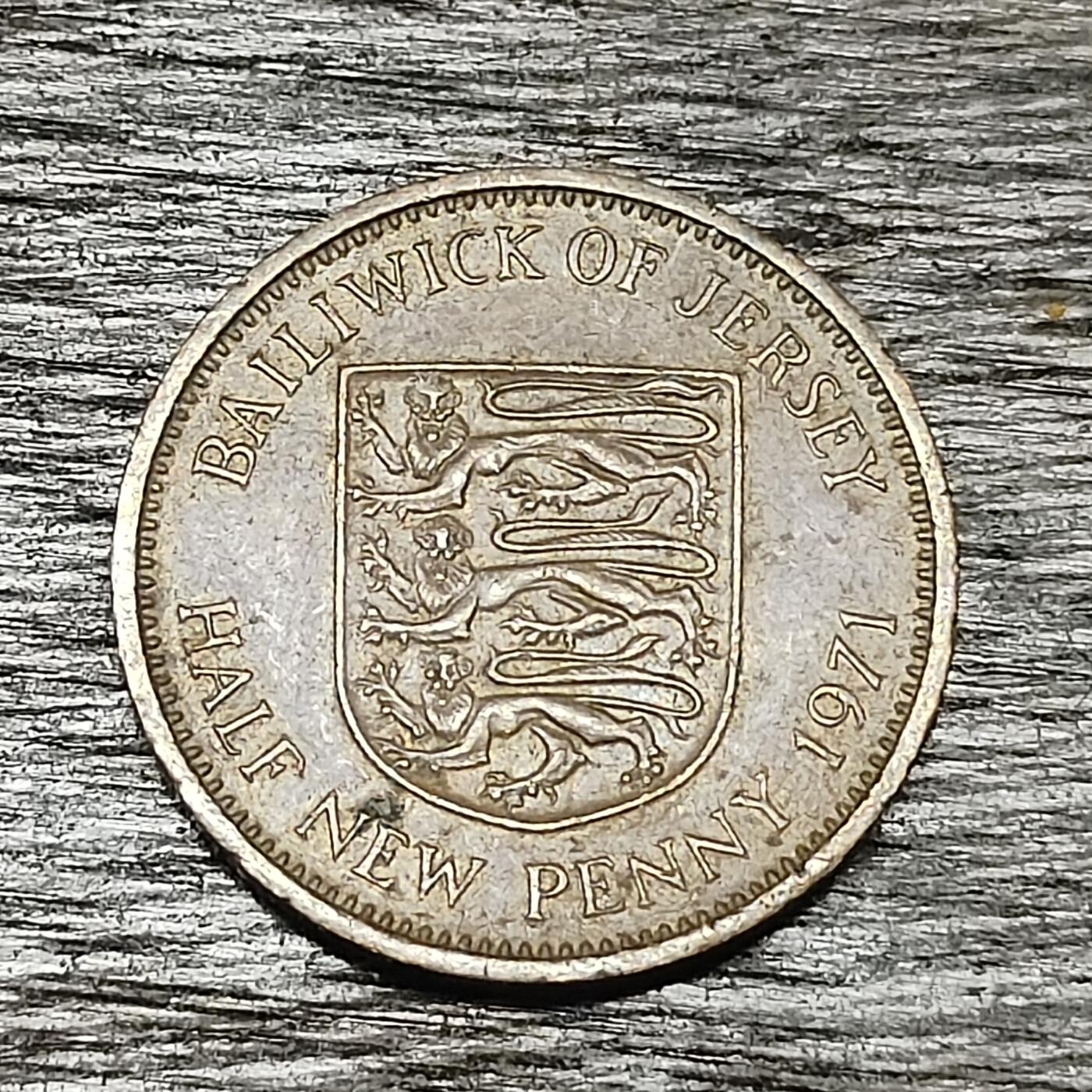 【铜匠收藏】★第130场★散币场，无佣金，30包邮。不满30元，支付5元运费。《接受代拍 代送NGC评级》 泽西 1971年 半便士