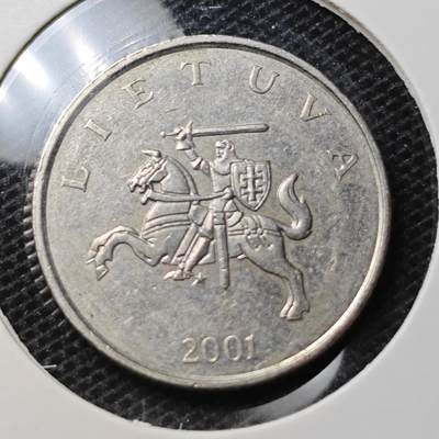 KK钱币收藏小铺 第326期 2月预留时间 周末发货 - 2001立陶宛1立特 