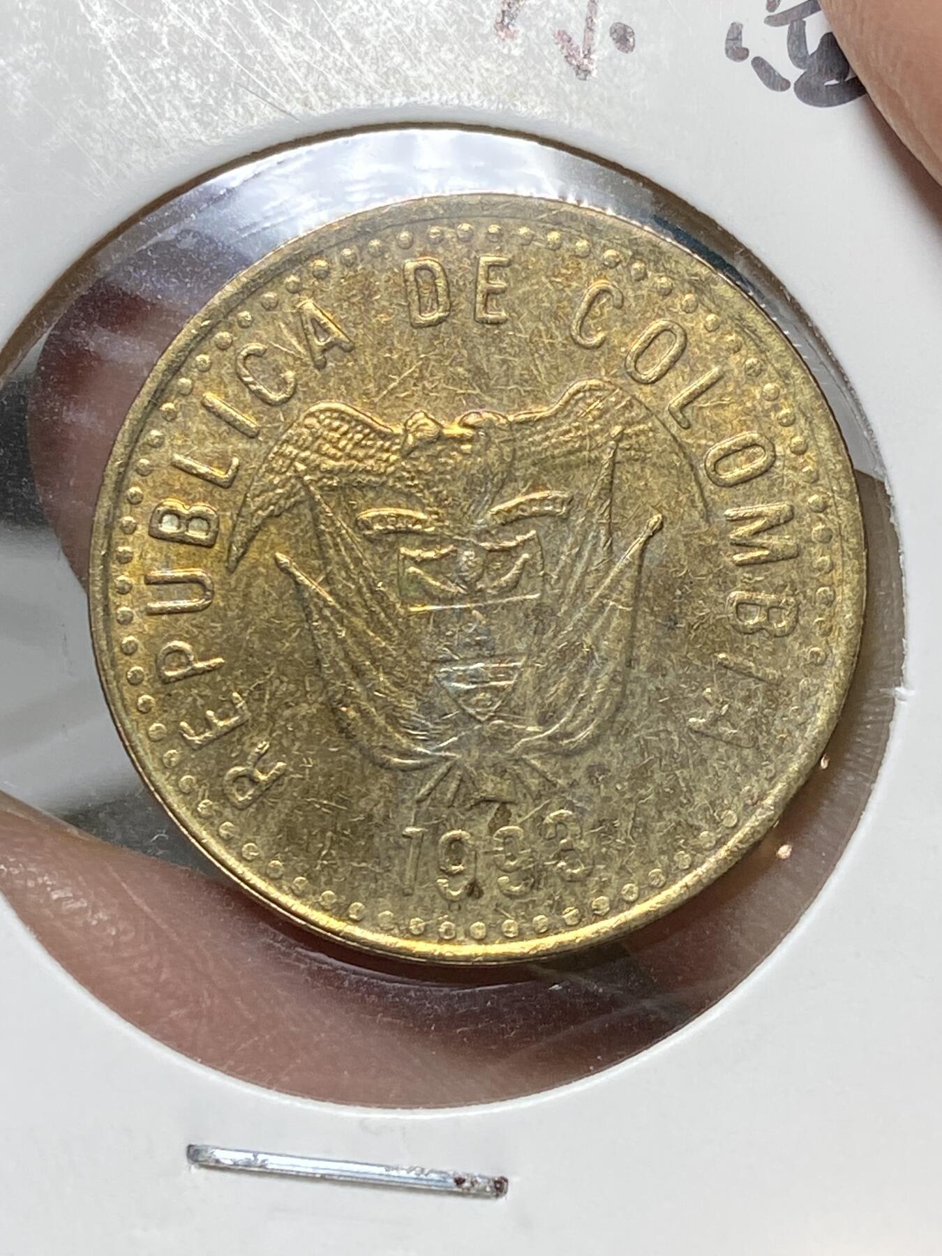 2025年第八十一场(总第一百零七场）外国好品散币(免佣金) 哥伦比亚🇨🇴1993年100比索(第一版，小面值版)