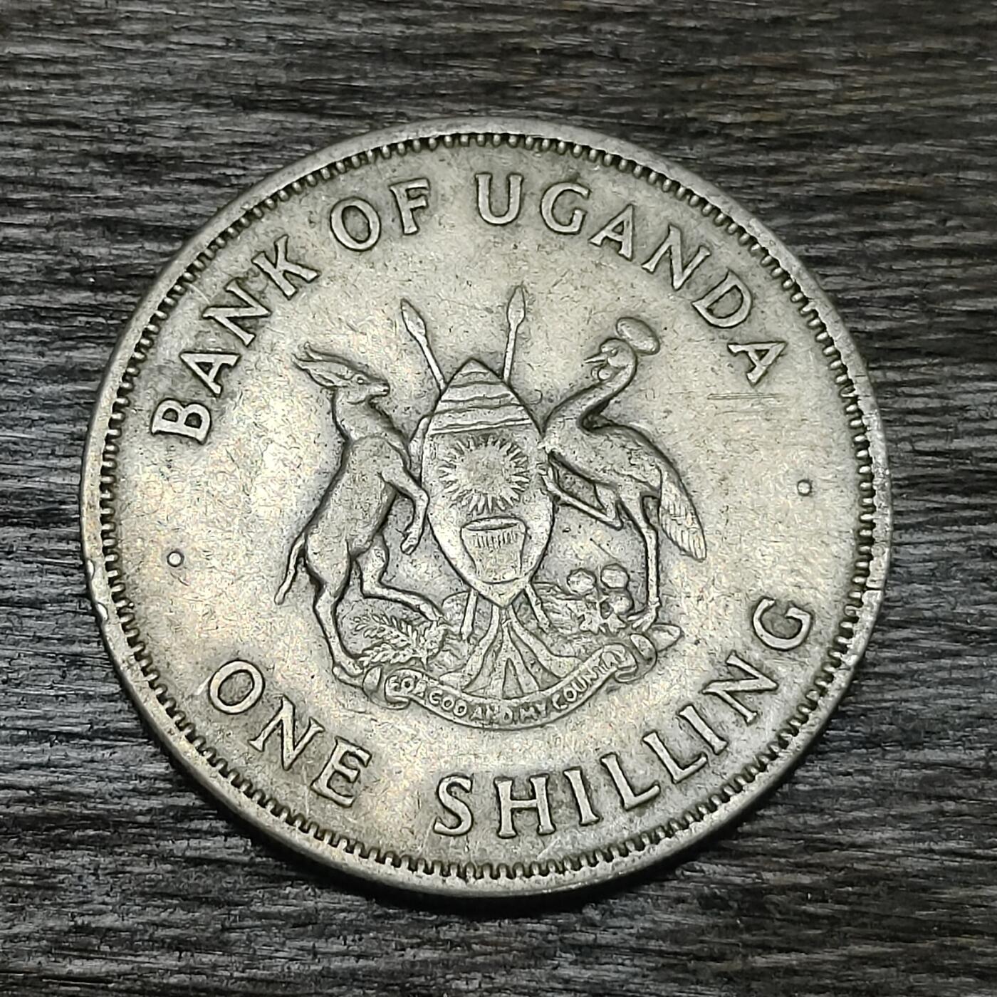【铜匠收藏】★第130场★散币场，无佣金，30包邮。不满30元，支付5元运费。《接受代拍 代送NGC评级》 乌干达 1966年 1先令