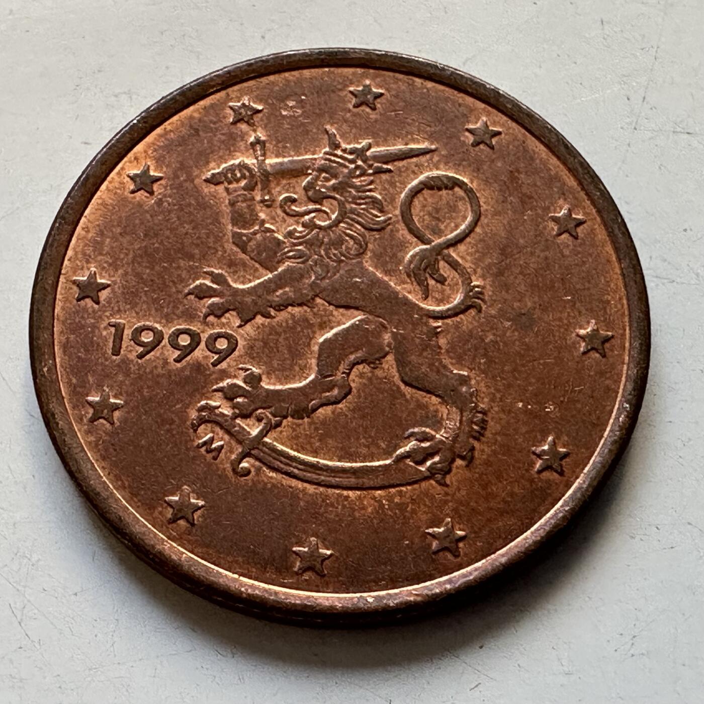 🌹外币初藏🌹🐯2025年第90场 周二无佣金特价场 芬兰1999年五分