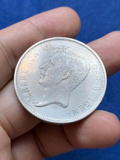 《竞宝斋》第410场 周日，周一，2场连拍 （全场包邮） 比利时1931年20法郎大镍币，最早年份的克朗大镍币，稀见品种