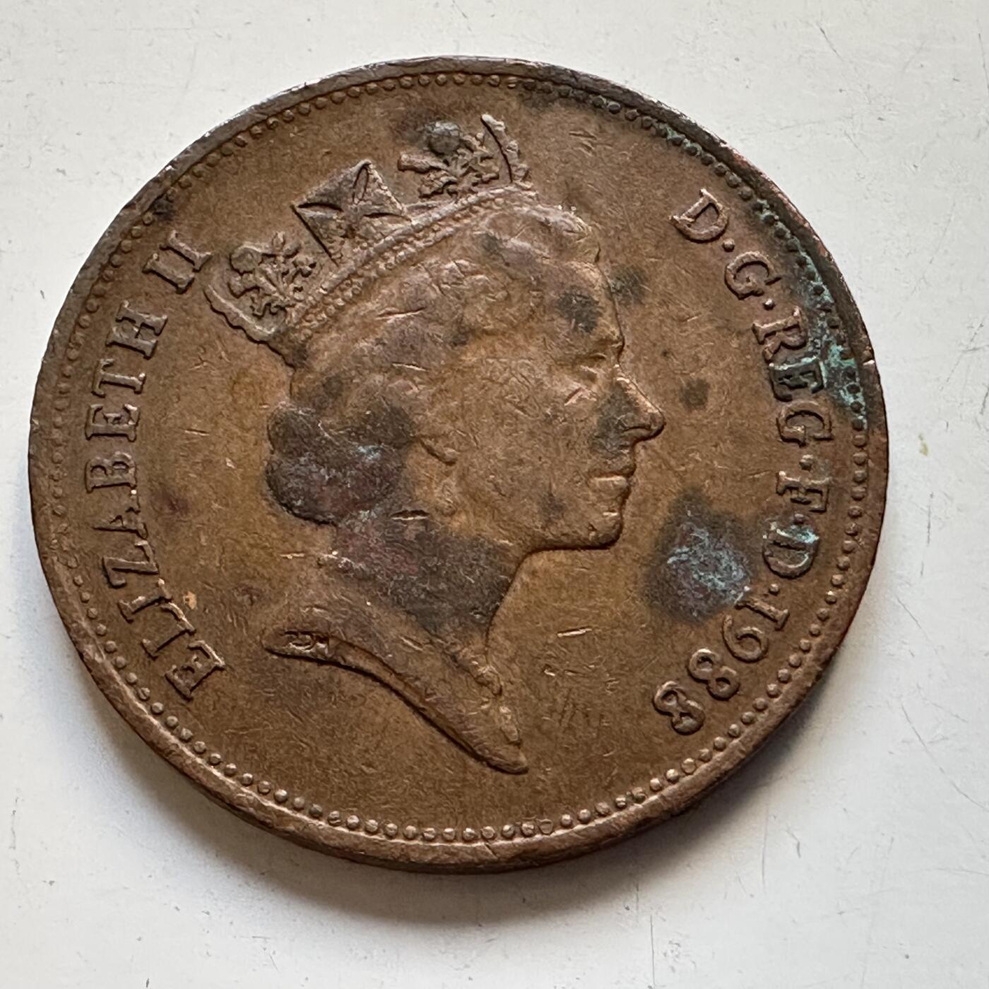 🌹外币初藏🌹🐯2025年第90场 周二无佣金特价场 英国1988年2便士