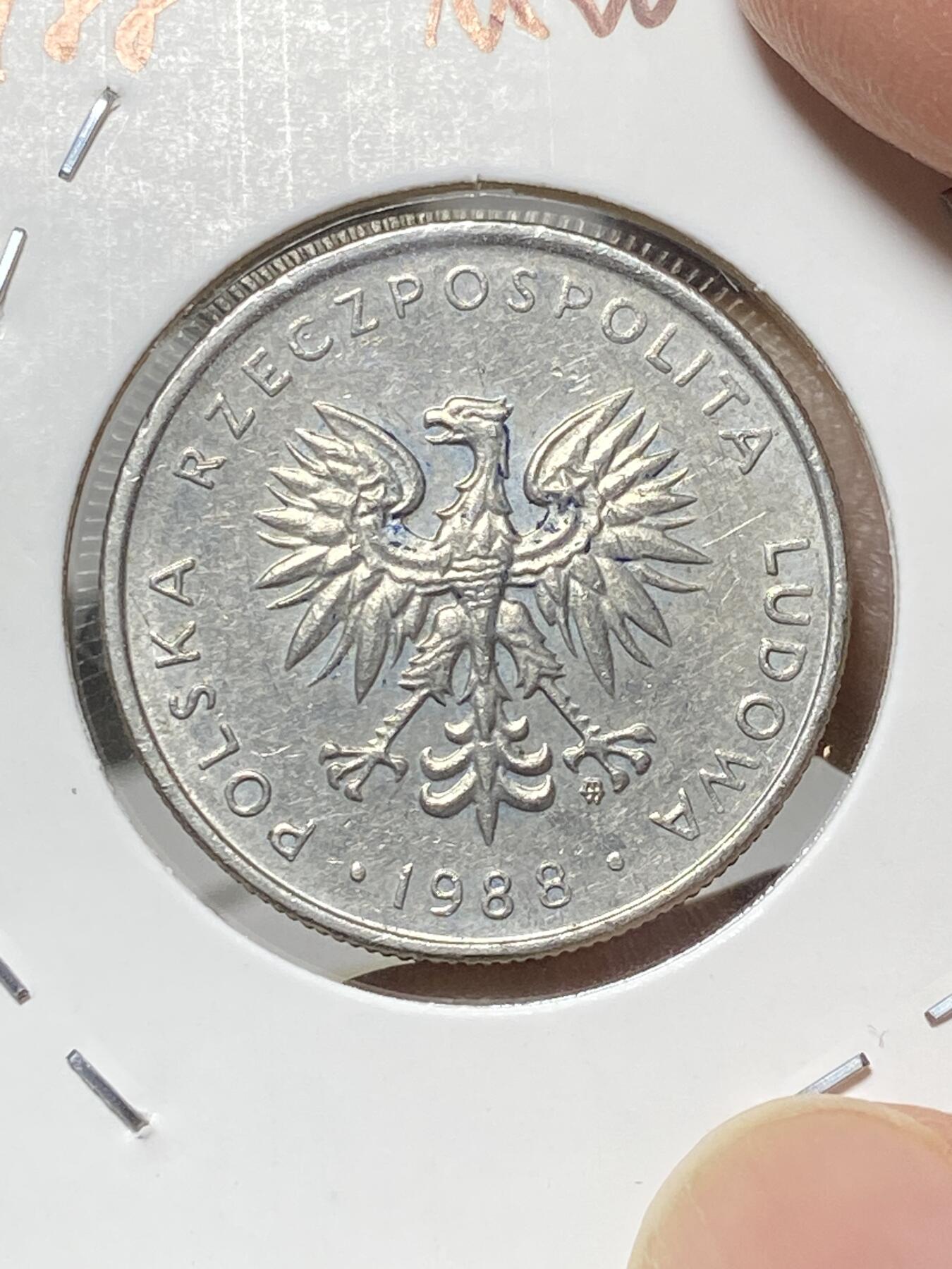 2025年第八十一场(总第一百零七场）外国好品散币(免佣金) 波兰🇵🇱1988年10兹罗提(1984-1988版，大尺寸铜镍材质，关门年)