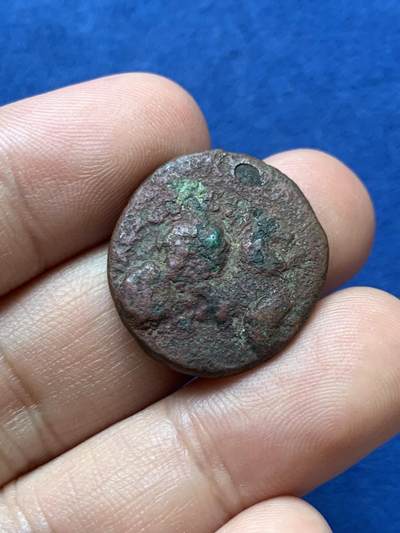 《竞宝斋》第410场 周日，周一，2场连拍 （全场包邮） 打制币三枚 少见品种（公元18-19世纪杜兰尼王朝狮子大铜币，公元2-3世纪印度帕提亚四德拉克马大铜币，古印度迈索尔王国大象铜币）