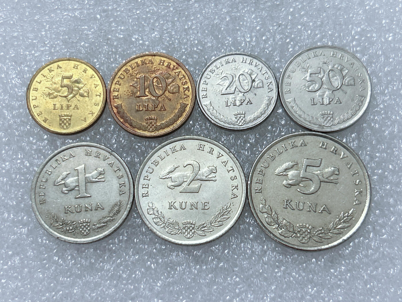 第一海外回流一元起拍收藏 散集专场  第238期 克罗地亚硬币7枚套
