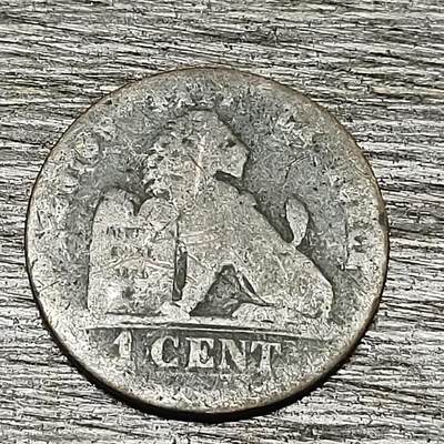 【铜匠收藏】★第130场★散币场，无佣金，30包邮。不满30元，支付5元运费。《接受代拍 代送NGC评级》 - 比利时 1分 铜币 狮子