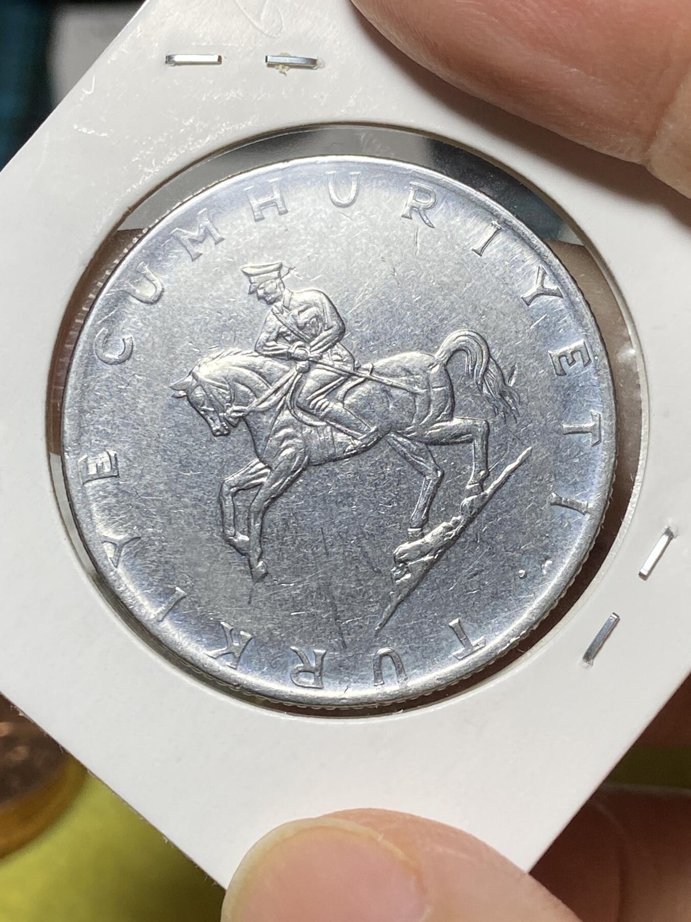 2025年第八十一场(总第一百零七场）外国好品散币(免佣金) 土耳其🇹🇷1976年5里拉(建国后第五套最大面值)