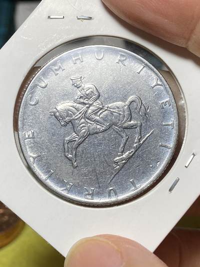 2025年第八十一场(总第一百零七场）外国好品散币(免佣金) - 土耳其🇹🇷1976年5里拉(建国后第五套最大面值)