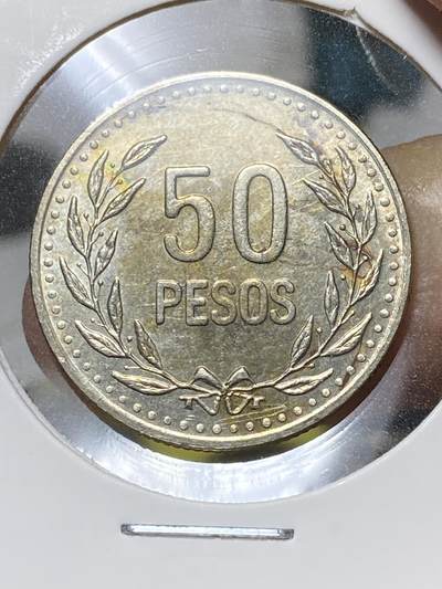 2025年第八十一场(总第一百零七场）外国好品散币(免佣金) - 哥伦比亚🇨🇴1993年50比索(第一版，66边珠版)