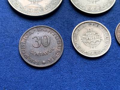 《竞宝斋》第410场 周日，周一，2场连拍 （全场包邮） 六枚一组 葡属印度1958-1961年