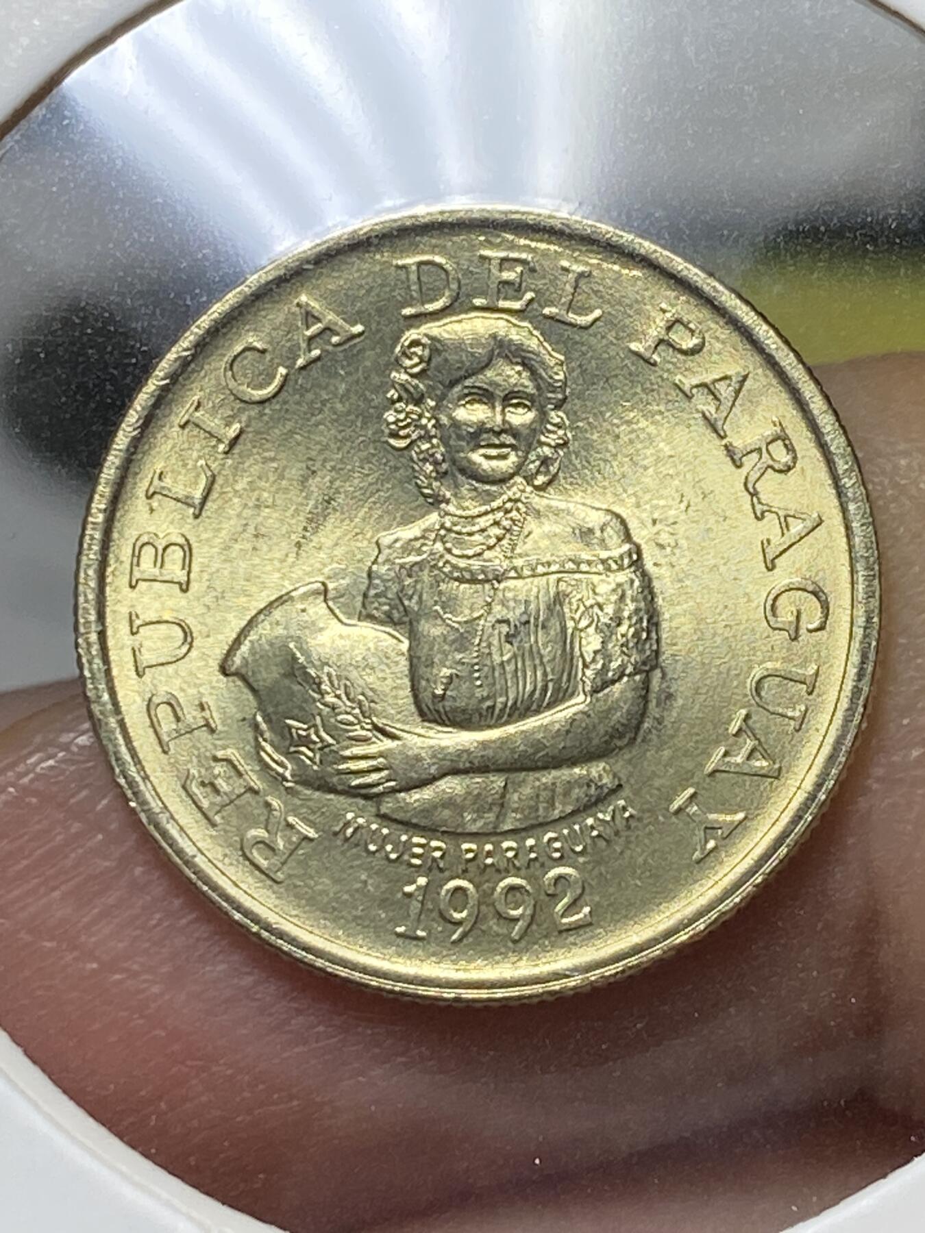 2025年第八十一场(总第一百零七场）外国好品散币(免佣金) 原光好品–巴拉圭🇵🇾1992单年份5瓜拉尼