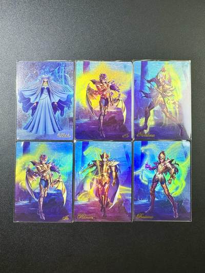 公益拍NO.5期 买家0佣金！卖家送拍0抽成！（周六晚7点半截拍，量大管饱！）   - 圣斗士卡牌 海斗士系列6张 磨砂彩闪