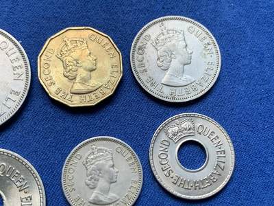 《竞宝斋》第410场 周日，周一，2场连拍 （全场包邮） 六枚一组 英属斐济1953-1968年伊丽莎白二世