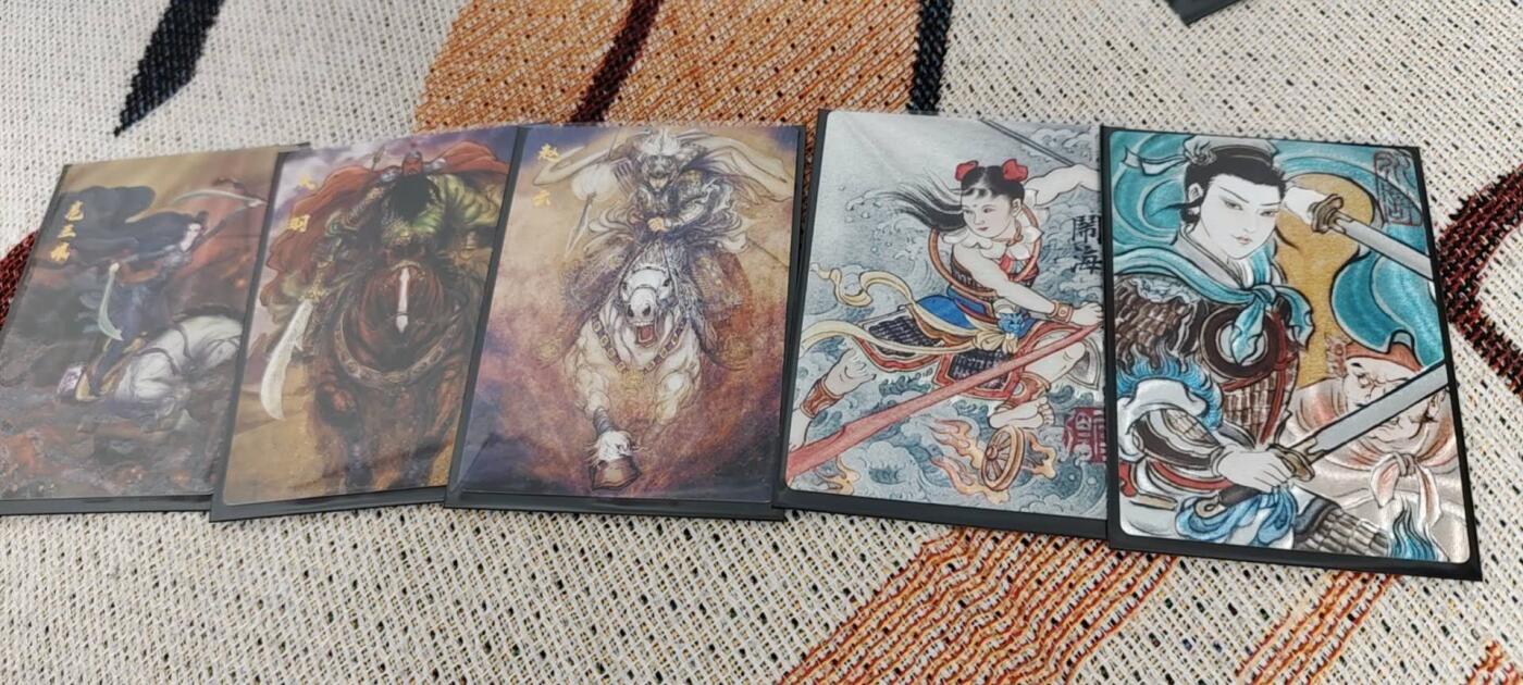 秋原瞳的小店第20期（卡游与昆仑万象的顶级碰撞） 昆仑万象签绘水浒5张粗闪特卡一套齐04