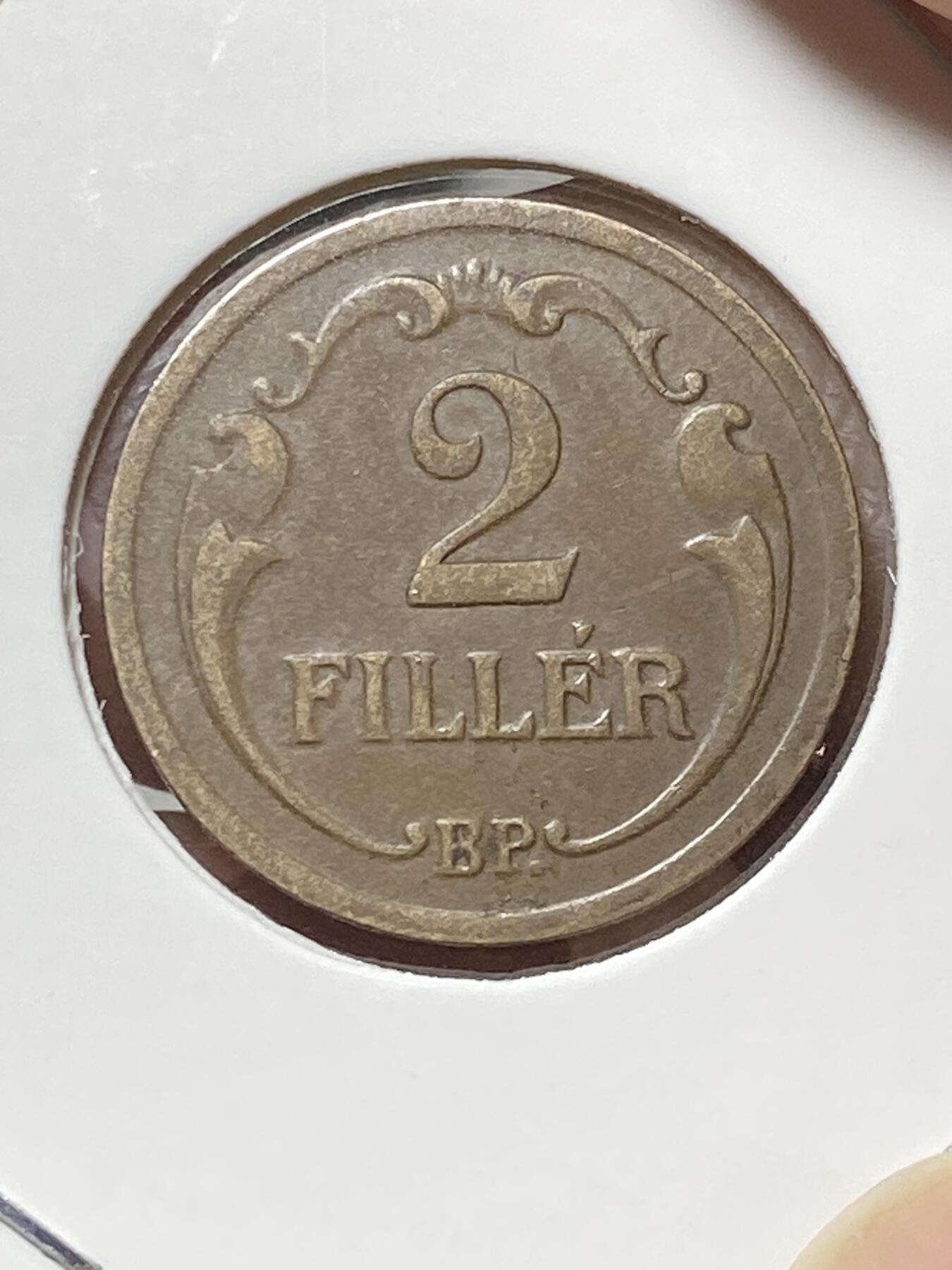 2025年第八十一场(总第一百零七场）外国好品散币(免佣金) 匈牙利1934年2菲勒(霍尔蒂摄政时期，青铜材质)