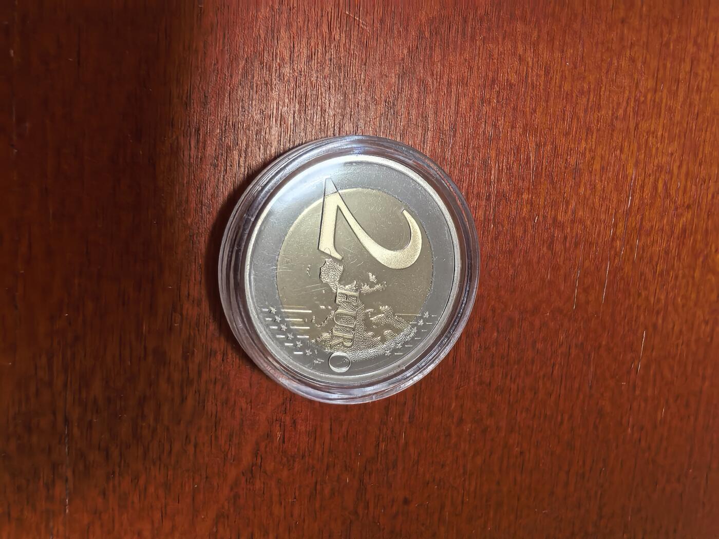 长老汇蛇年精选第三十八场拍卖 2021希腊革命2欧元精制双金属币，盒证全