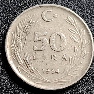 泉币菌-第91场-精品福利场 - 土耳其50里拉硬币 凯末尔总统 26mm 
